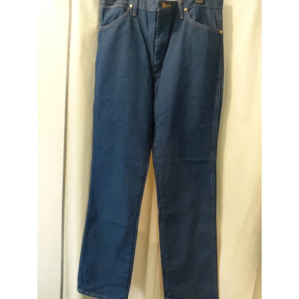 Wrangler Medium Wash Jeans Cowboy Cut Slim Fit Straight Leg Mens Size 36x34 NEW